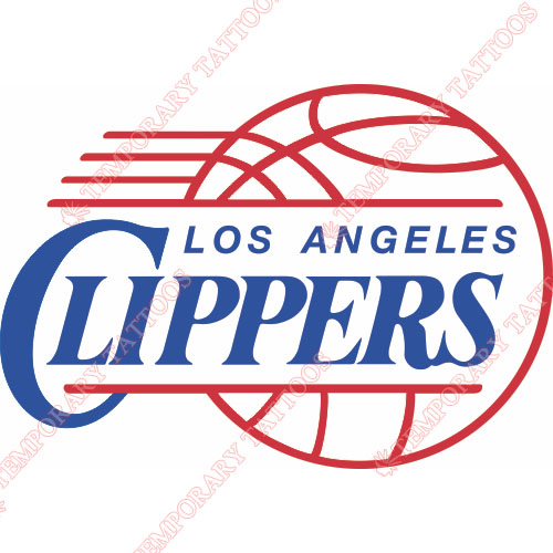 Los Angeles Clippers Customize Temporary Tattoos Stickers NO.1039